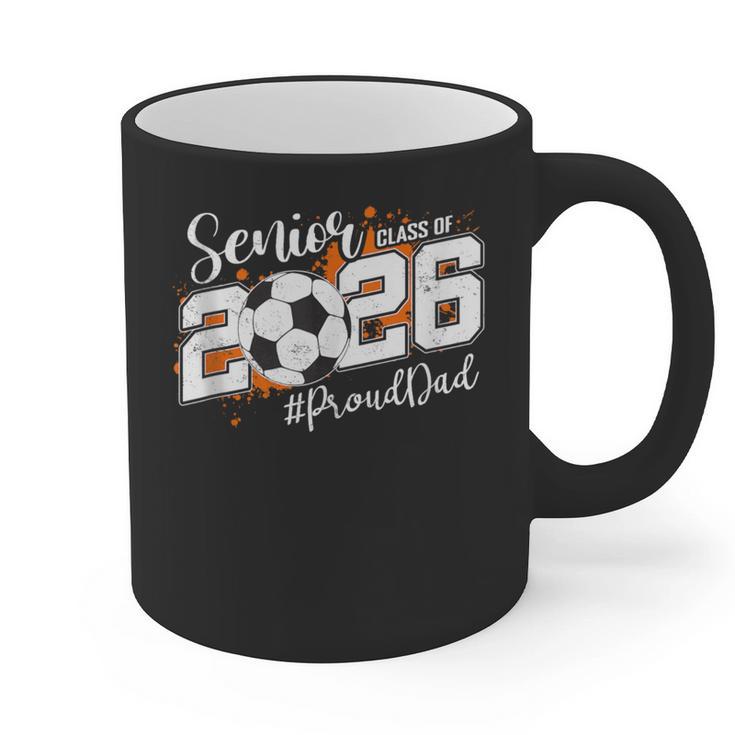 Senior Dad Class Of 2026 Soccer Ball Graduation Graphic Print Coffee Mug
