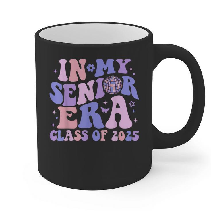 In My Senior Era Class Of 2025 Groovy Senior 2025 Graduation Graphic Print Coffee Mug
