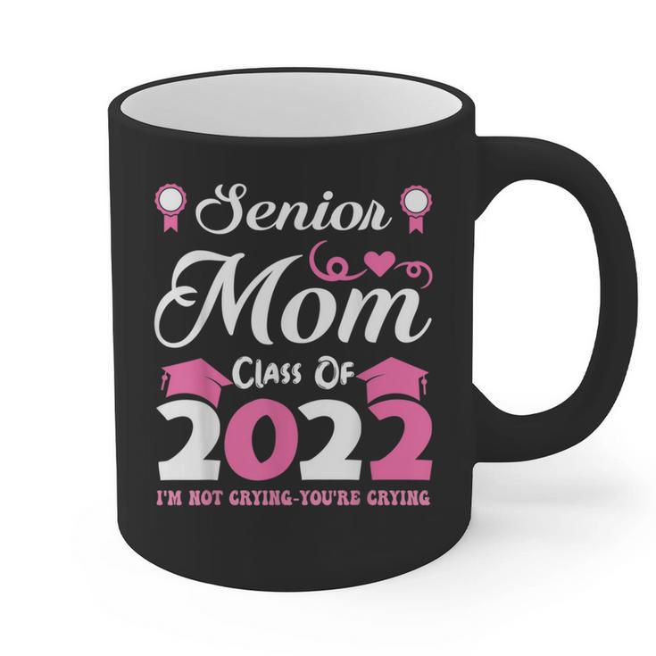 Senior Mom Of A Class Of 2022 Heart School Graduation Graphic Print Coffee Mug
