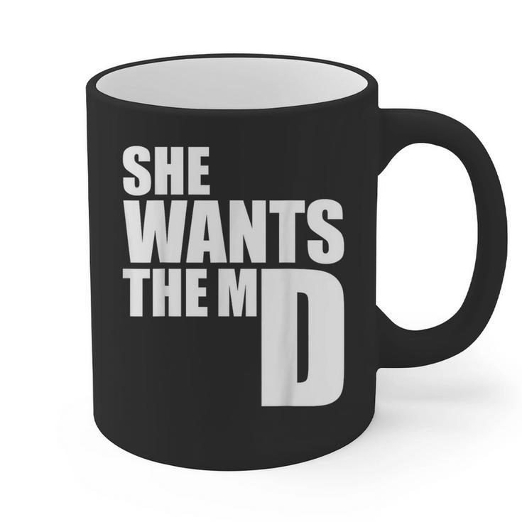 She Wants The MD Shirt Medical Graduation Doctor Graphic Print Coffee Mug