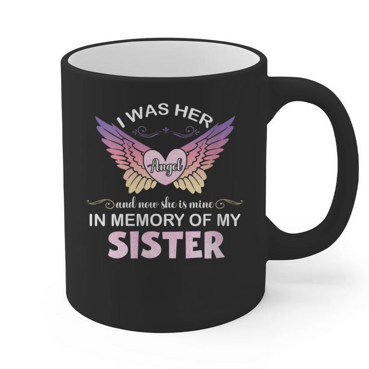 Sister Angel In My Memory Cute Family Remembrance Match Graphic Print Coffee Mug