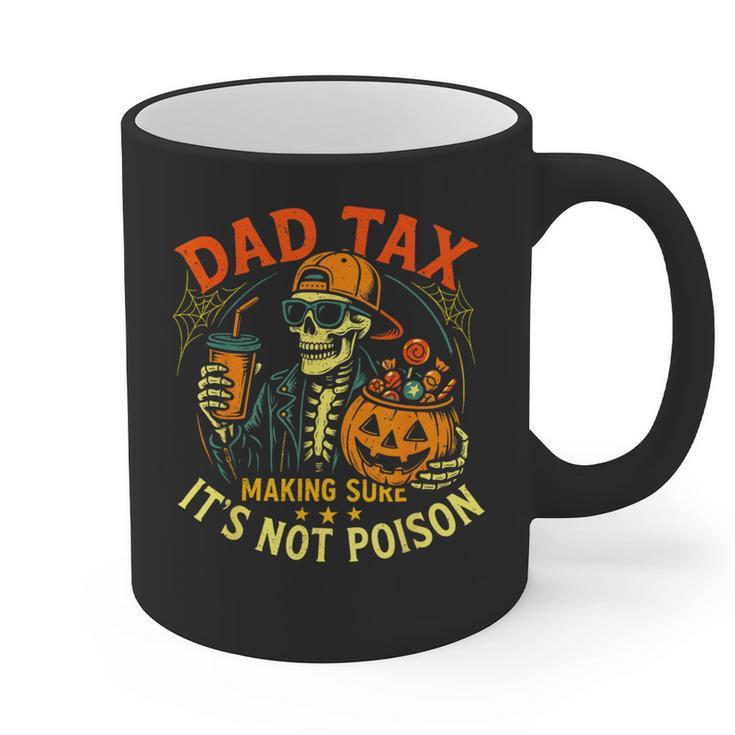 Skeleton Papa Halloween Dad Tax Making Sure Not Poison Graphic Print Coffee Mug