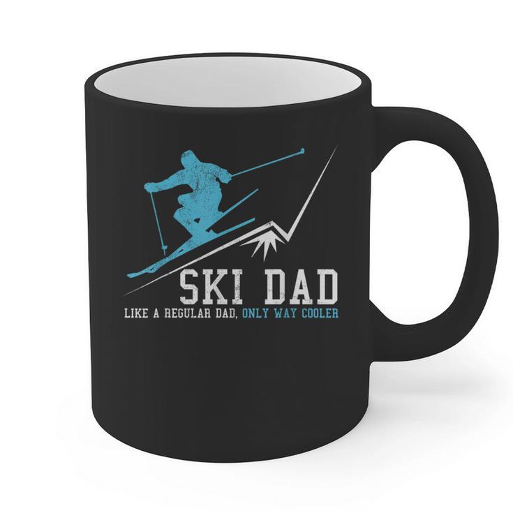 Ski Dad Winter Sports Skiing Father Graphic Print Coffee Mug