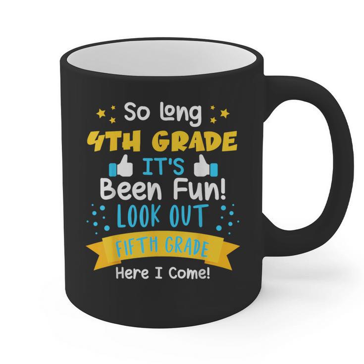 So Long 4th Grade Graduation 2025 School 5th Grade Here Come Graphic Print Coffee Mug