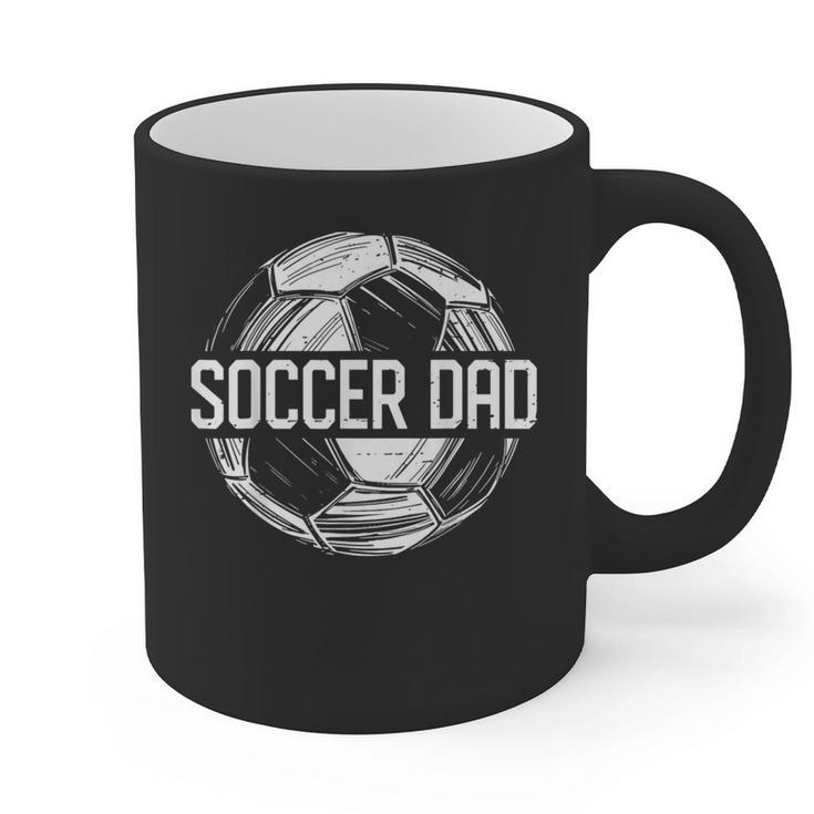 Soccer Dad Family Matching Team Player Sport Lover Papa Graphic Print Coffee Mug