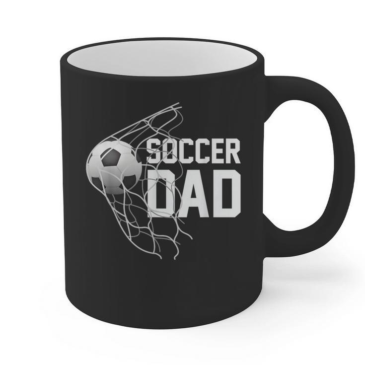 Soccer DAD Football Futbol Parents Goal Graphic Print Coffee Mug