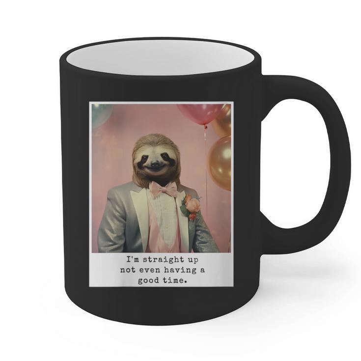 Social Anxiety Not Having A Good Time Socializing Introvert Graphic Print Coffee Mug