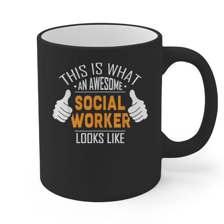 Social Work s Graduation Social Worker Men Graphic Print Coffee Mug
