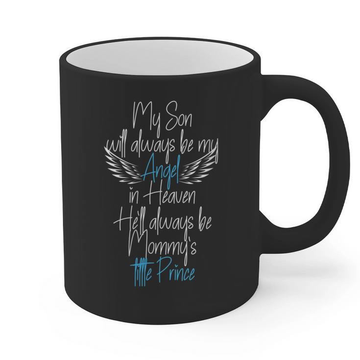 My Son My Angel In Heaven In Loving Memory Of My Son Graphic Print Coffee Mug