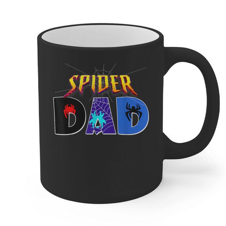 Spider Dad Shirt Birthday Fathers Day Halloween Costumes Pjs Graphic Print Coffee Mug