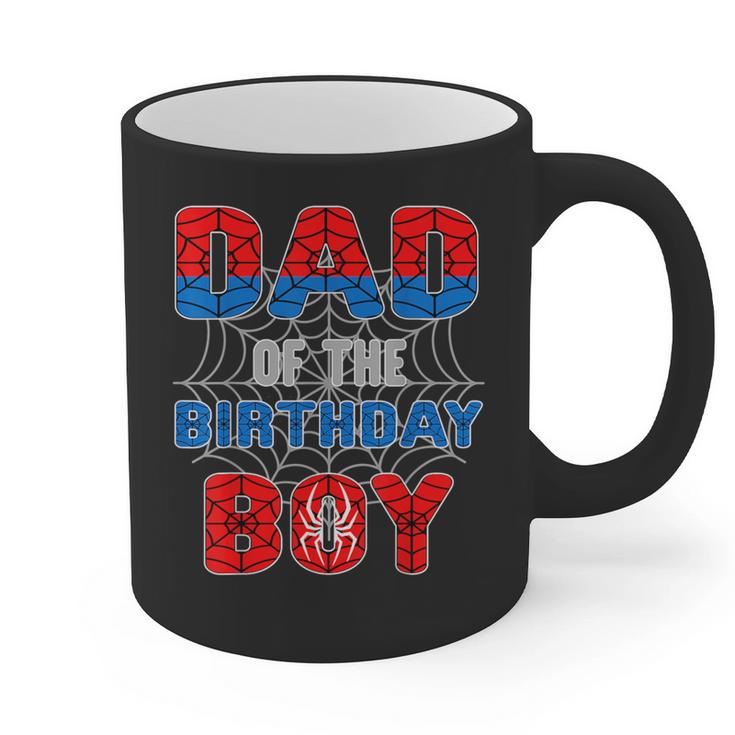 Spider Web Birthday Party Dad Of The Birthday Boy Graphic Print Coffee Mug