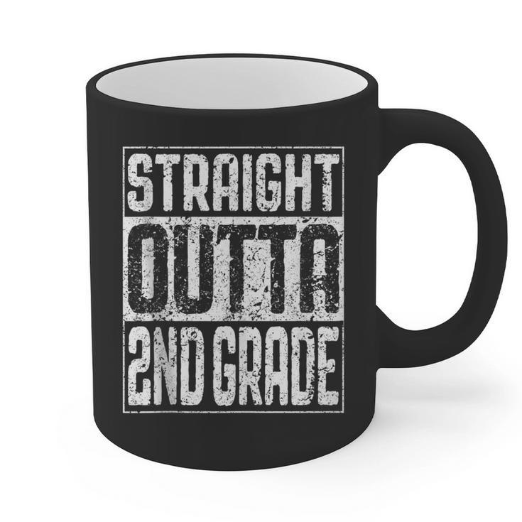 Straight Outta 2nd Grade Shirt Second Grade Graduation Graphic Print Coffee Mug