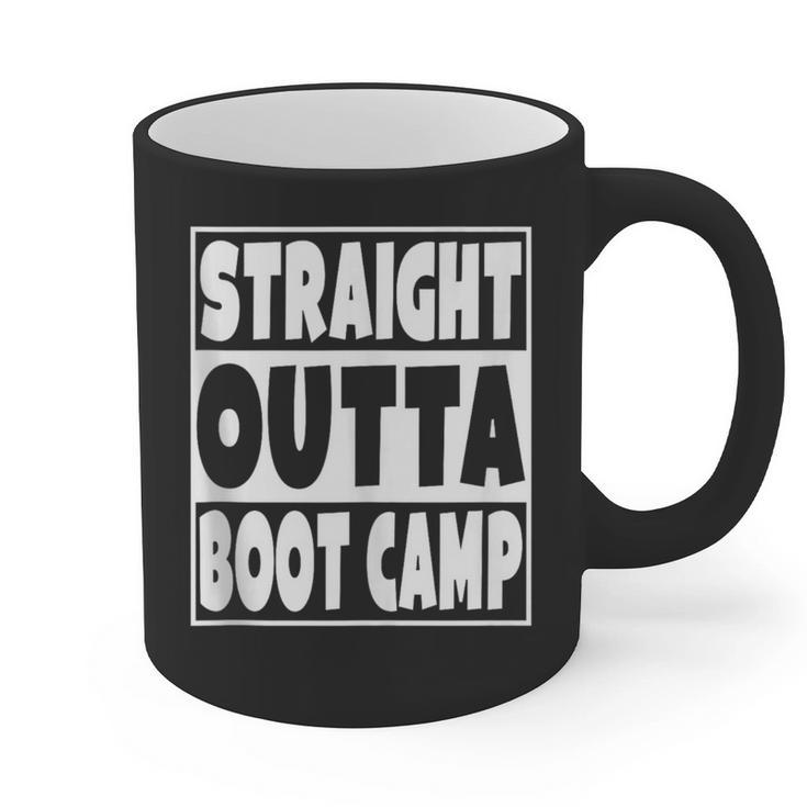 Straight Outta Boot Camp Military Basic Training Graduation Graphic Print Coffee Mug