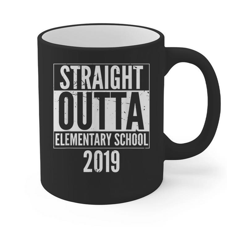 Straight Outta Elementary School 2019 Graduation Fun Graphic Print Coffee Mug