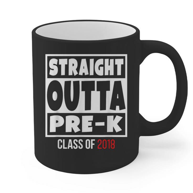 Straight Outta Pre-K Class Of 2018 Shirt Graduation Graphic Print Coffee Mug