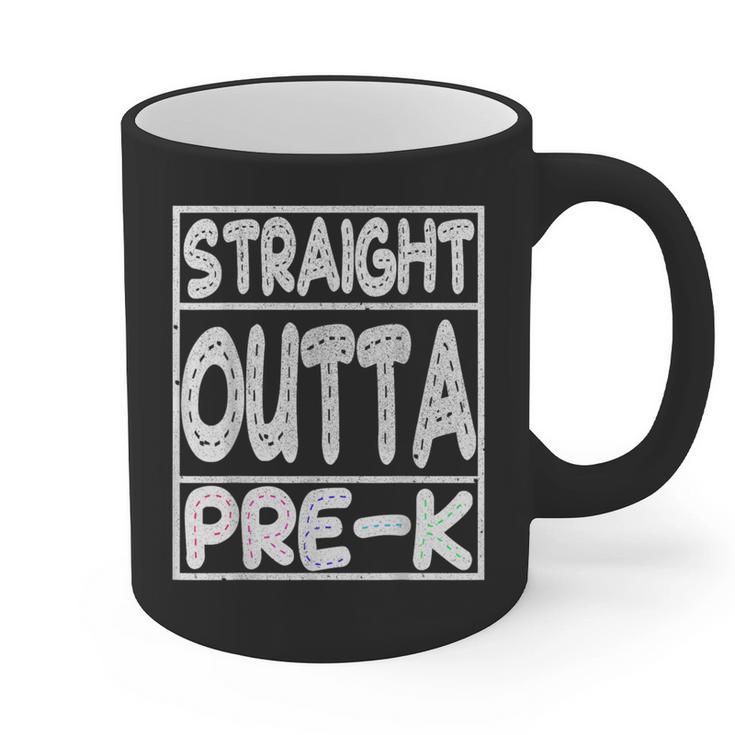 Straight Outta Pre-K Shirt Great Graduation Preschools Graphic Print Coffee Mug