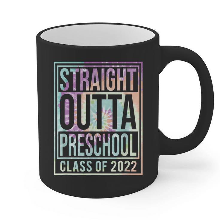 Straight Outta Preschool Class Of 2022 School Graduation Graphic Print Coffee Mug