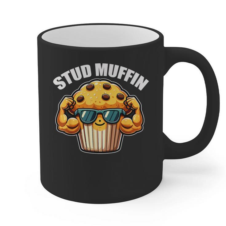 Stud Muffin Muffin Lover Dad Boyfriend Men Boys Graphic Print Coffee Mug