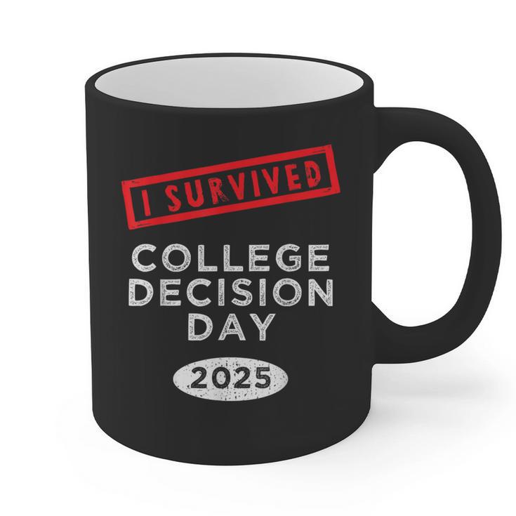 I Survived College Decision Day Graduation Class Of 25 Graphic Print Coffee Mug