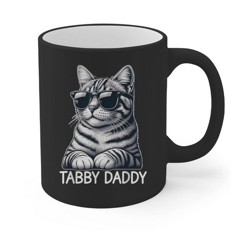 Tabby Daddy Cat Dad Graphic Grey Tabby Cat Lover Graphic Print Coffee Mug Tabby Daddy Cat Dad Graphic Grey Tabby Cat Lover Graphic Print Coffee Mug