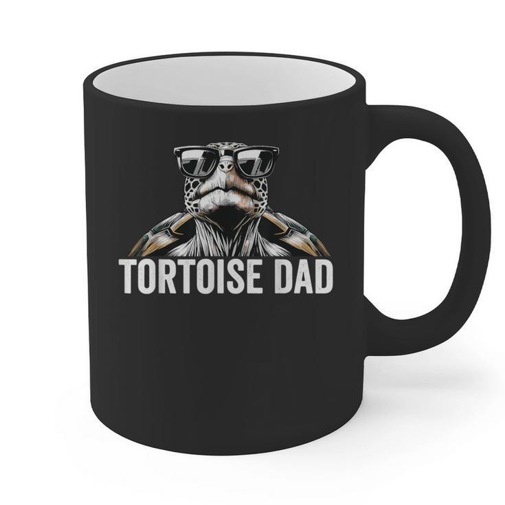Tortoise Dad Tortoise With Sunglasses Vintage Tortoise Dad Graphic Print Coffee Mug