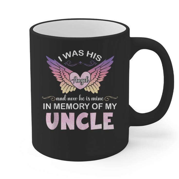 Uncle Angel In My Memory Cute Family Remembrance Match Graphic Print Coffee Mug