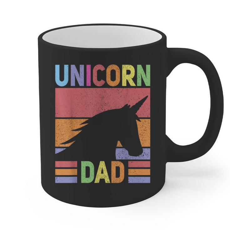 Unicorn Birthday Outfit Dad Unicorn Costume Bday Dad Unicorn Graphic Print Coffee Mug
