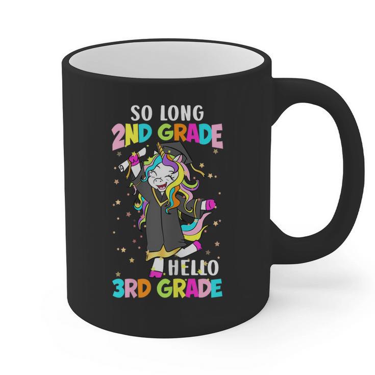 Unicorn So Long 2nd Grade Hello 3rd Grade Graduation Graphic Print Coffee Mug