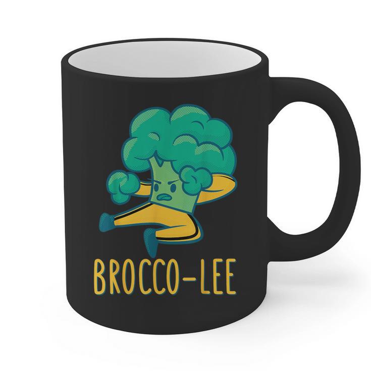 Vegetable Word Game Dad Joke Brocco-Lee Broccoli Graphic Print Coffee Mug