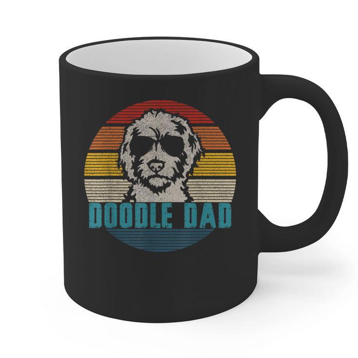 Vintage Best Doodle Dad Ever Father's Day Golden Doodle Graphic Print Coffee Mug