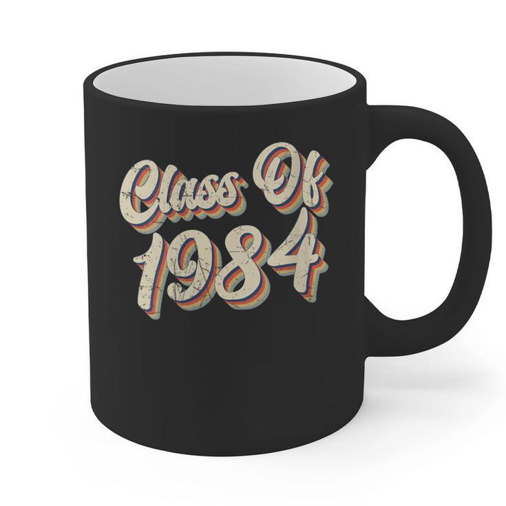 Vintage Class Of 1984 40th Reunion High School Graduation 84 Graphic Print Coffee Mug