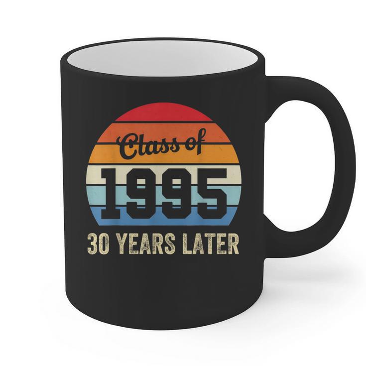 Vintage Class Of 1995 30 Years Later Reunion 30th Graduation Graphic Print Coffee Mug
