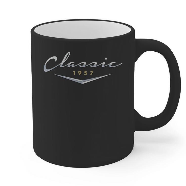 Vintage Classic 1957 Birthday For Dad Husband T-Shirt Graphic Print Coffee Mug
