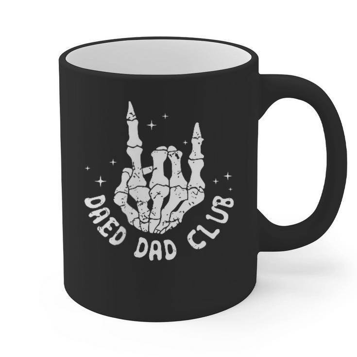 Vintage Dead Dad Club Matching 2 Sides Fathers Day Graphic Print Coffee Mug