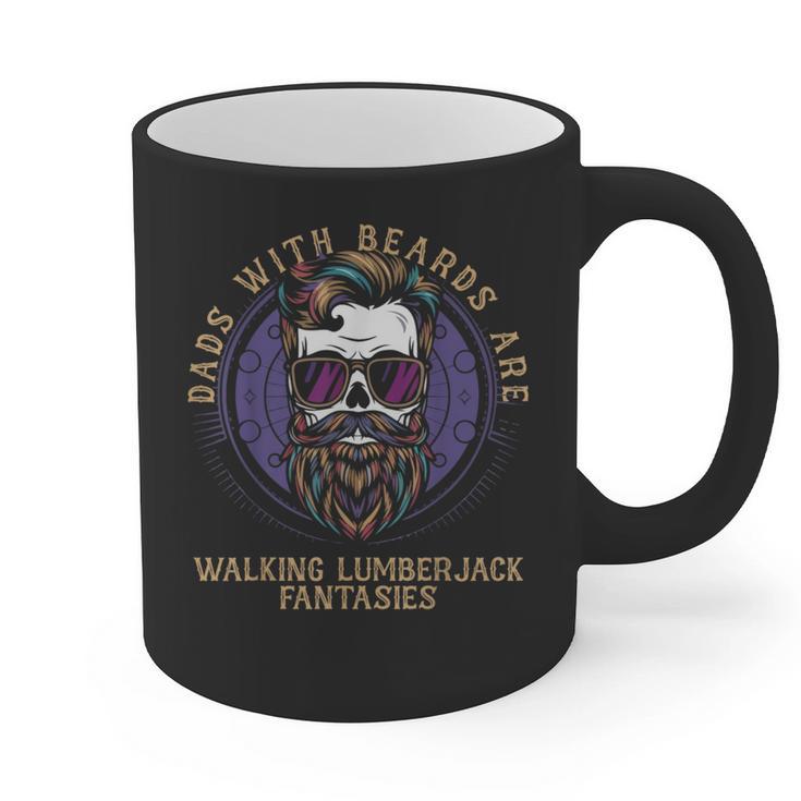 Walking Lumberjack Fantasies Dads With Beards Fantasy Art Graphic Print Coffee Mug
