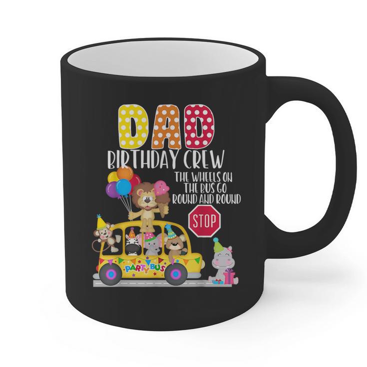 The Wheels On The Bus Dad Birthday Crew Party Toddler Kids Graphic Print Coffee Mug