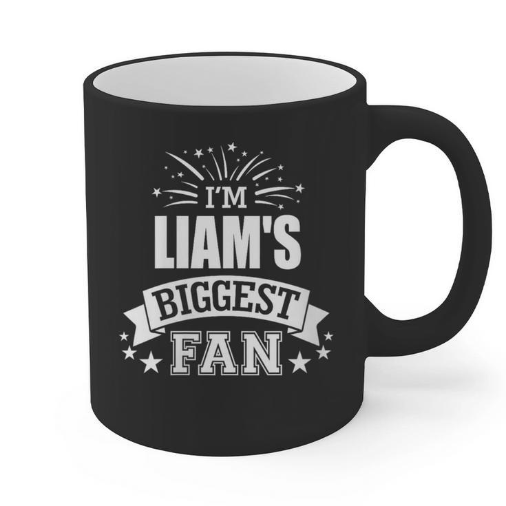 Women's Liam Personalized Name Sports Fan Birthday Graduation Graphic Print Coffee Mug