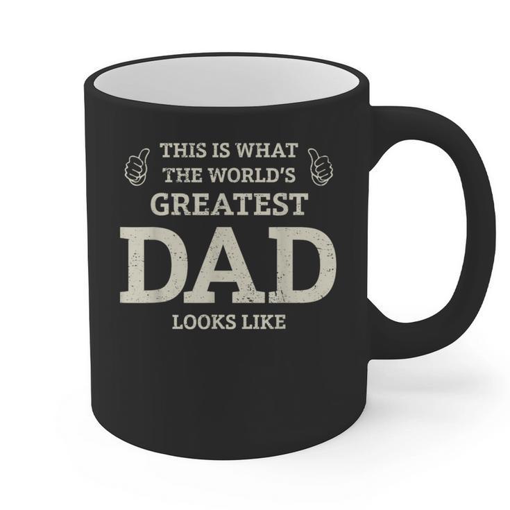 This Is What The Worlds Greatest Dad Fathers Day Men Graphic Print Coffee Mug