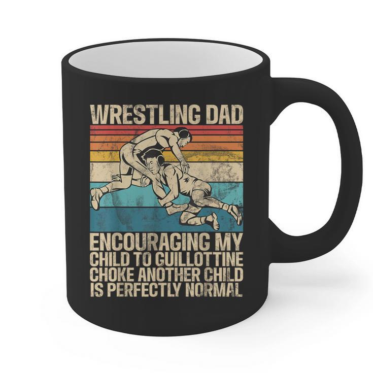 Wrestling Dad Wrestler Wrestling Wrestle Father's Day Graphic Print Coffee Mug