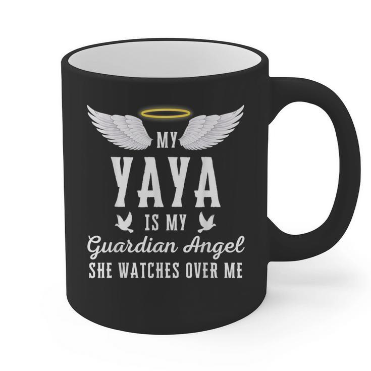 My Yaya Is My Guardian Angel In Loving Memorial Memory Tee Graphic Print Coffee Mug