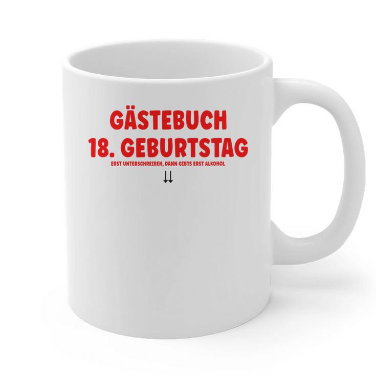 18th Birthday Guest Book Party Memory Graphic Print Coffee Mug