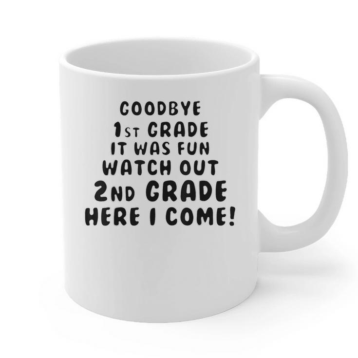 1st First Grade Graduation Tshirt Moving On To 2nd Grade Graphic Print Coffee Mug