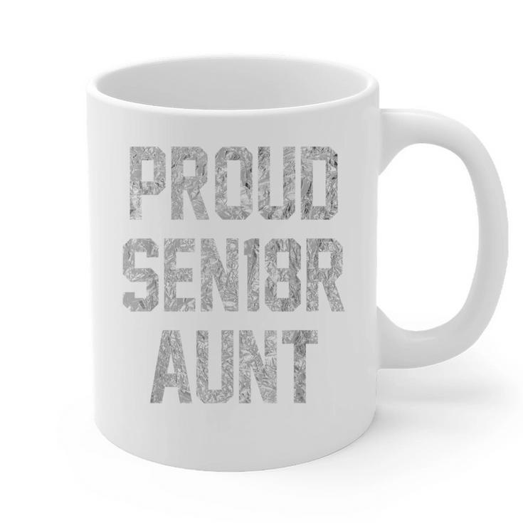 2018 Senior Aunt SEN18R Class Graduation Party T Shirt Graphic Print Coffee Mug