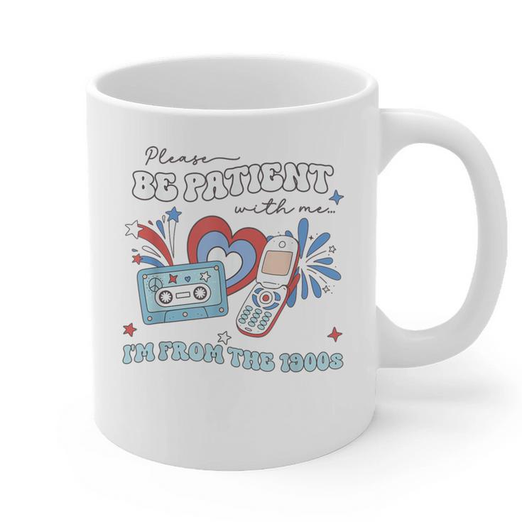 4th Of July Please Be Patient With Me I'm From The 1900s For Women Men Graphic Print Coffee Mug