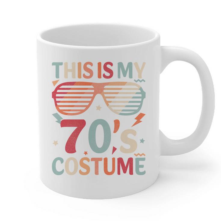 This Is My 70s Costume Vintage Style Nostalgia 1970s Retro Premium Tri-Blend Graphic Print Coffee Mug