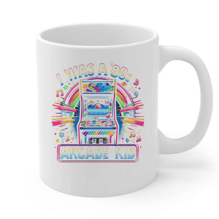 80s Arcade Kid Vintage Gamer Nostalgia Graphic Print Coffee Mug