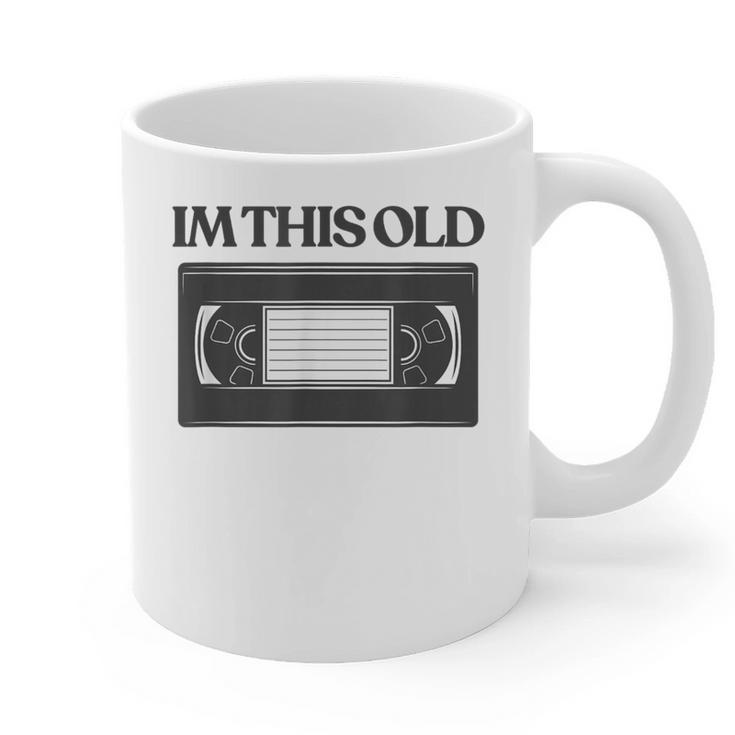 80s VHS Video Cassette Nostalgia Graphic Print Coffee Mug