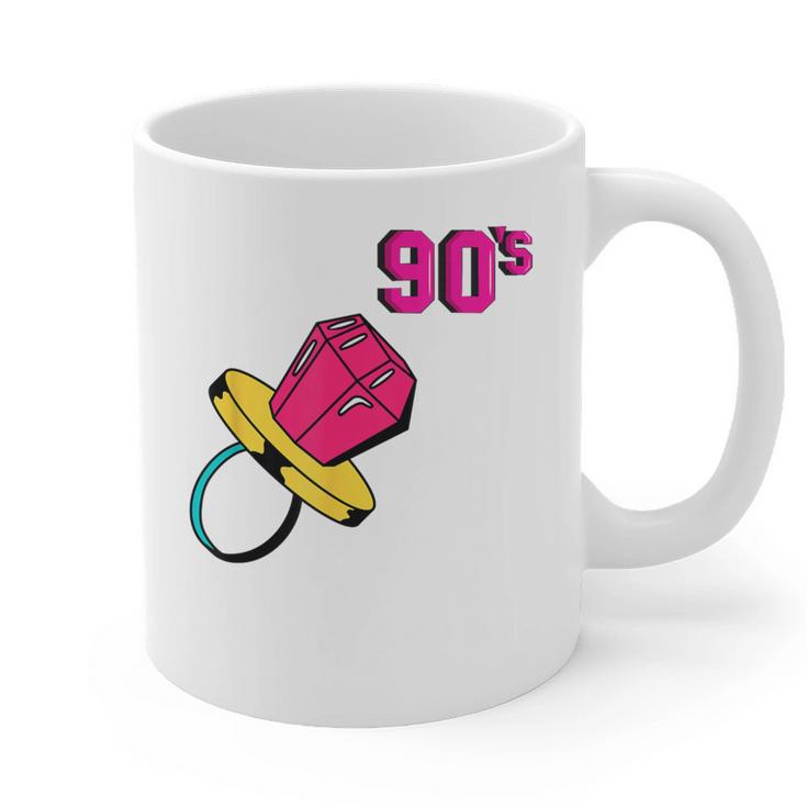 90’s Ring Retro Nostalgia Colorful Throwback Graphic Print Coffee Mug