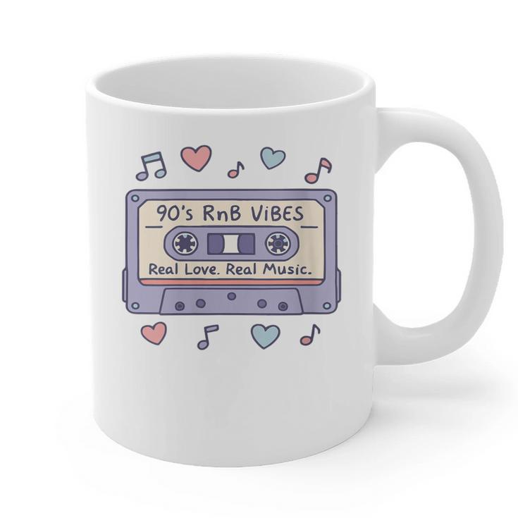 90s RNB Vibes Cassette – Retro Music Nostalgia RNB Cassette Graphic Print Coffee Mug