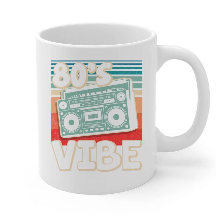 90's Vibe Vintage Style Cassette Tape Nostalgia 1990s Party Premium Tri-Blend Graphic Print Coffee Mug